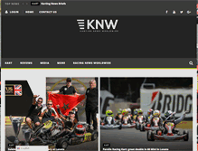 Tablet Screenshot of kartingnewsworldwide.com